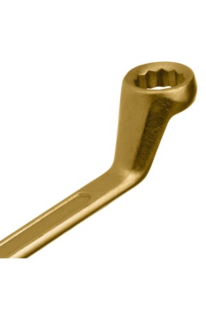 Ключ накидной, 17 х 19 мм, желтый цинк Сибртех