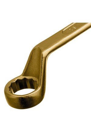 Ключ накидной, 17 х 19 мм, желтый цинк Сибртех