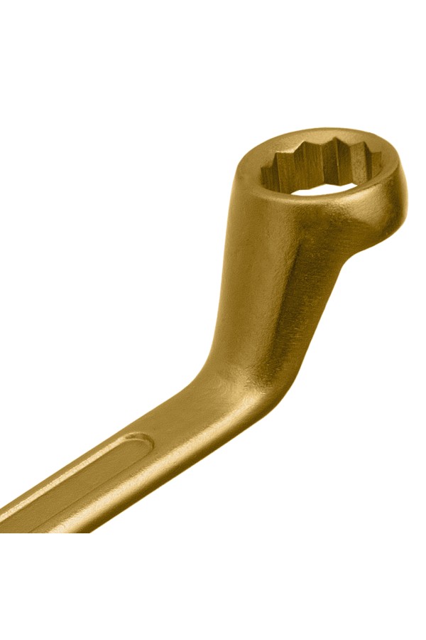 Ключ накидной, 19 х 22 мм, желтый цинк Сибртех