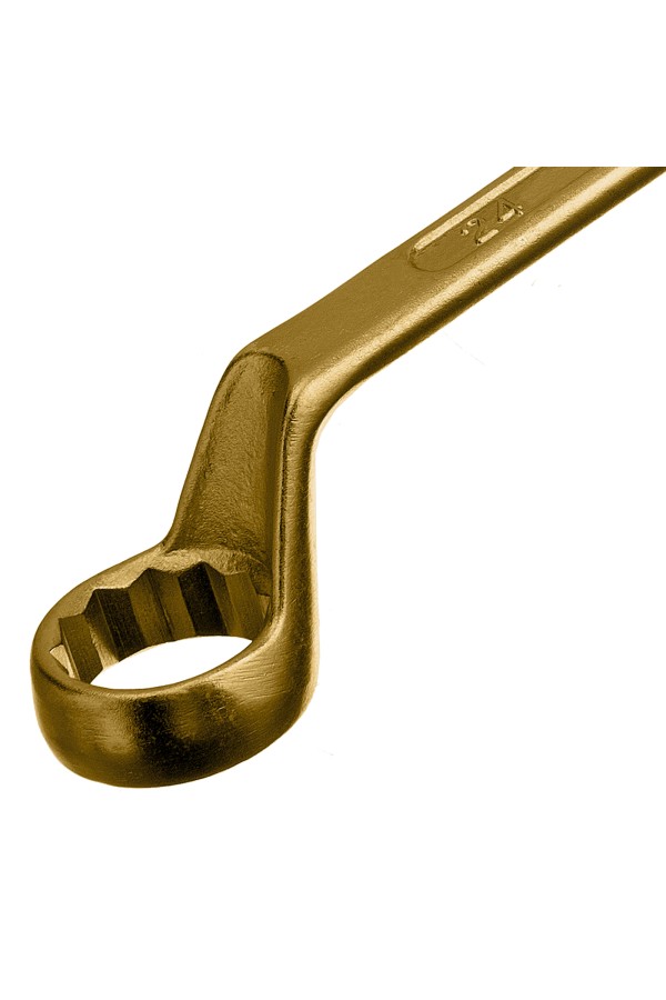 Ключ накидной, 22 х 24 мм, желтый цинк Сибртех