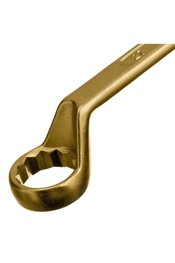 Ключ накидной, 24 х 27 мм, желтый цинк Сибртех