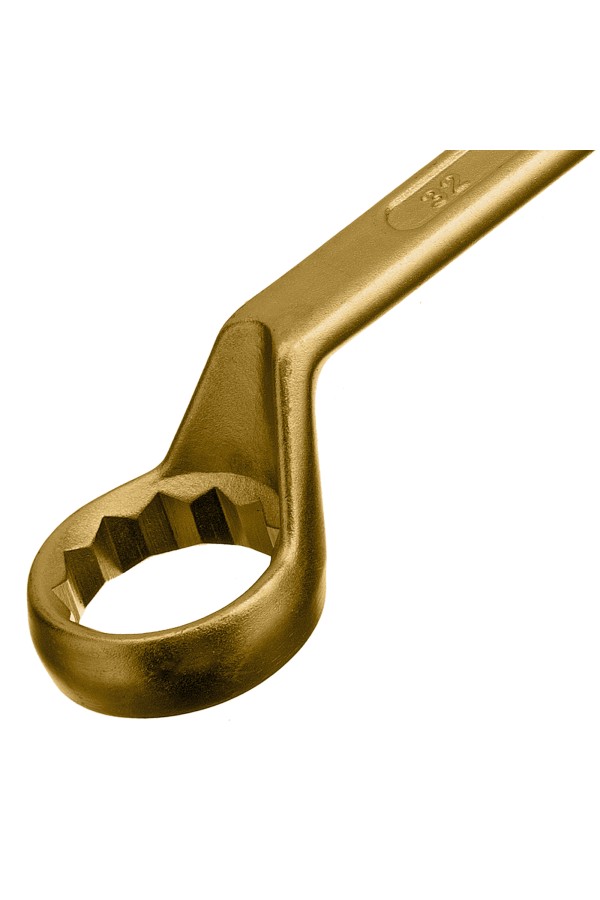 Ключ накидной, 30 х 32 мм, желтый цинк Сибртех