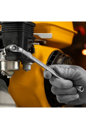 Ключ накидной коленчатый, 8 х 10 мм, хромированный Sparta