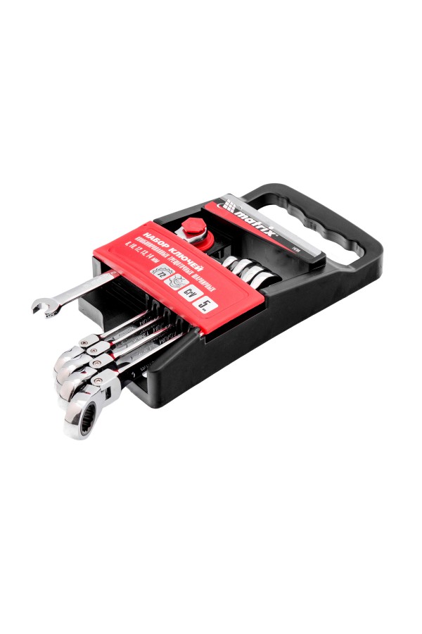 Набор ключей комбинированных, трещоточных шарнирных 5 шт. Matrix