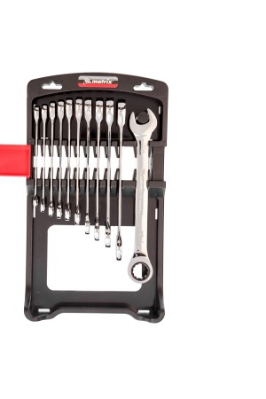 Набор ключей комбинированных, трещоточных 11 шт. Matrix