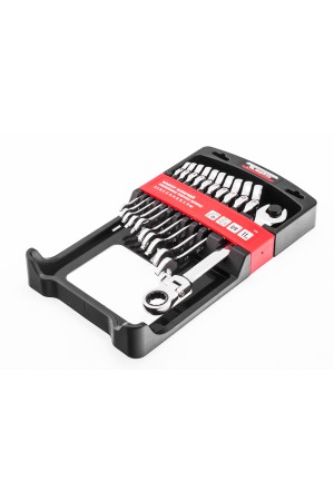 Набор ключей комбинированных, трещоточных шарнирных 11 шт. Matrix