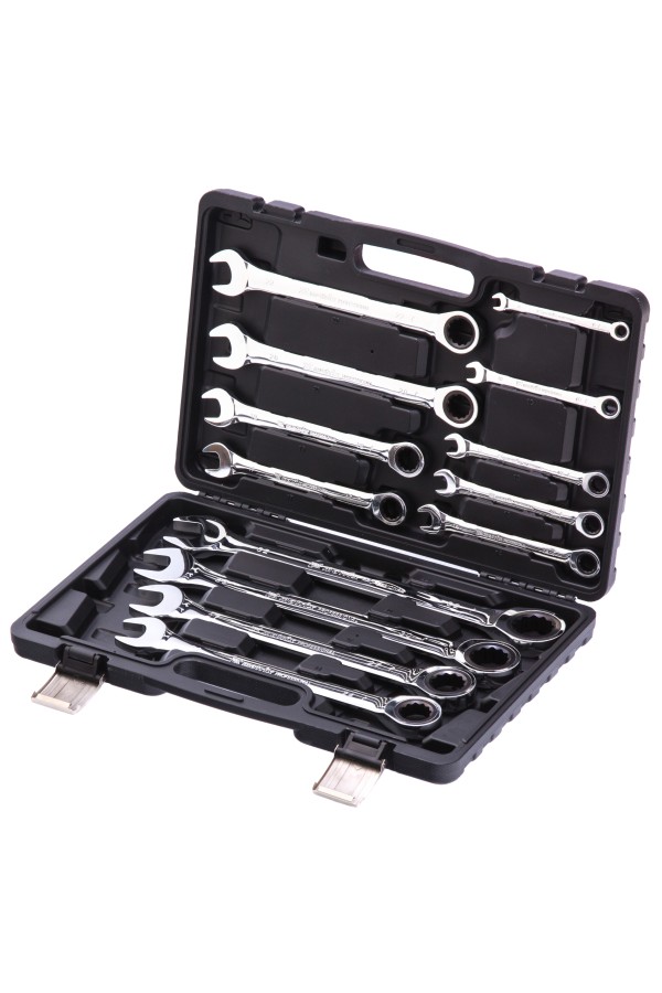 Набор ключей комбинированных, трещоточных 13 шт. Matrix