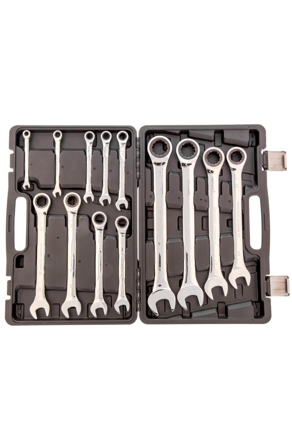Набор ключей комбинированных, трещоточных 13 шт. Matrix