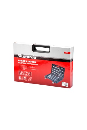 Набор ключей комбинированных, трещоточных шарнирных 13 шт. Matrix