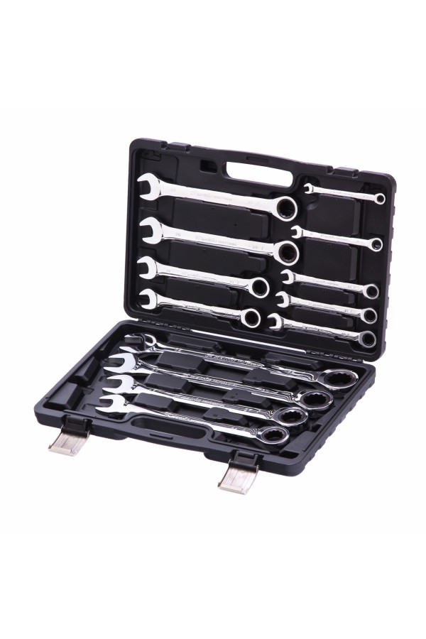 Набор ключей комбинированных, трещоточных 22 шт. Matrix