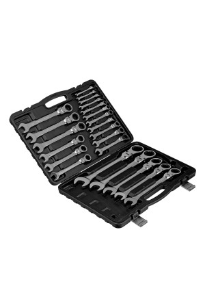 Набор ключей комбинированных, трещоточных шарнирных 22 шт. Matrix