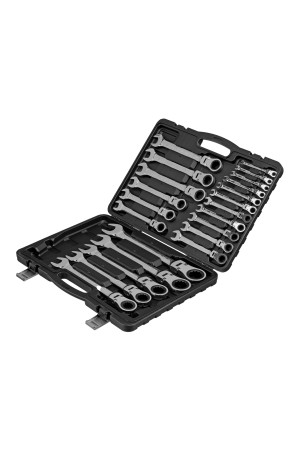 Набор ключей комбинированных, трещоточных шарнирных 22 шт. Matrix