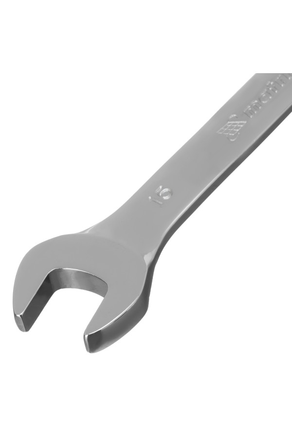 Ключ комбинированный трещоточный, 15 мм, CrV, зеркальный хром Matrix Professional
