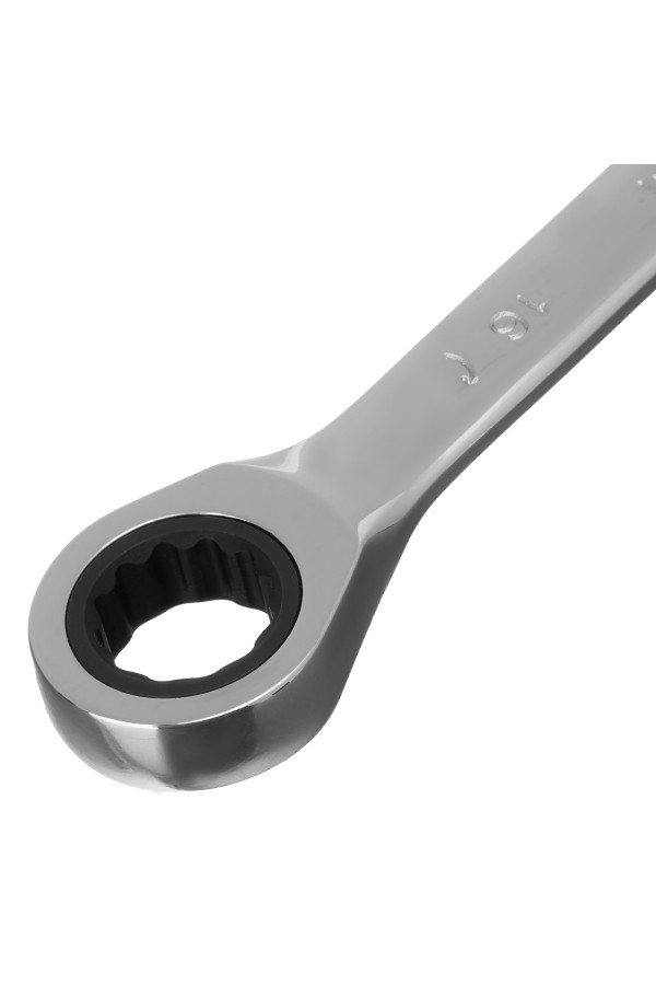 Ключ комбинированный трещоточный, 16 мм, CrV, зеркальный хром Matrix Professional