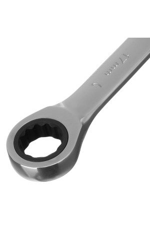 Ключ комбинированный трещоточный, 17 мм, CrV, зеркальный хром Matrix Professional