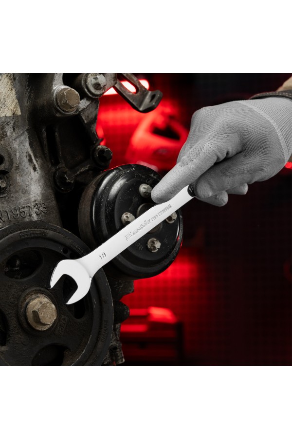 Ключ комбинированный трещоточный, 18 мм, CrV, зеркальный хром Matrix Professional