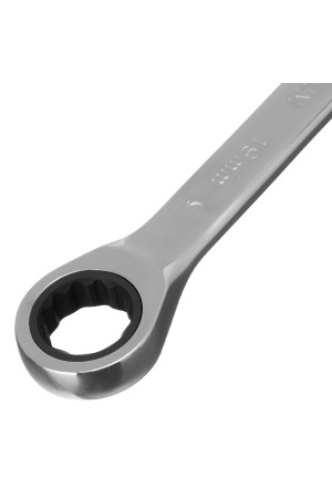 Ключ комбинированный трещоточный, 19 мм, CrV, зеркальный хром Matrix Professional