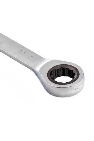 Ключ комбинированный трещоточный, 21 мм, CrV, зеркальный хром Matrix