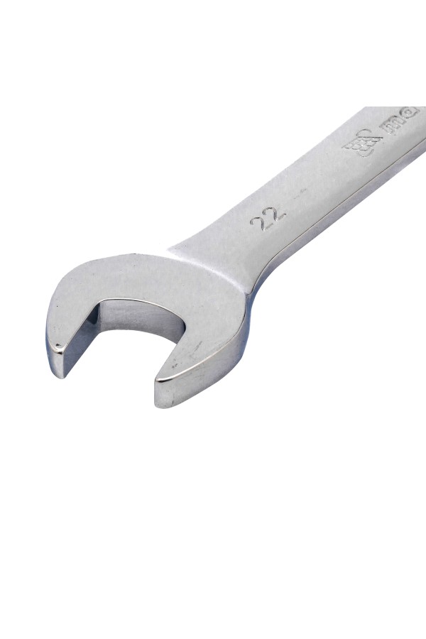 Ключ комбинированный трещоточный, 22 мм, CrV, зеркальный хром Matrix