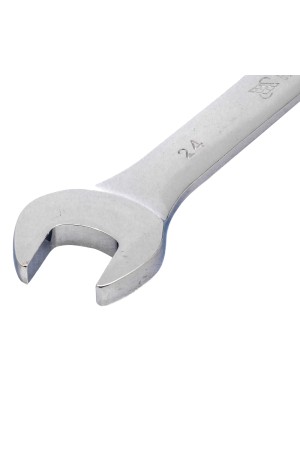 Ключ комбинированный трещоточный, 24 мм, CrV, зеркальный хром Matrix