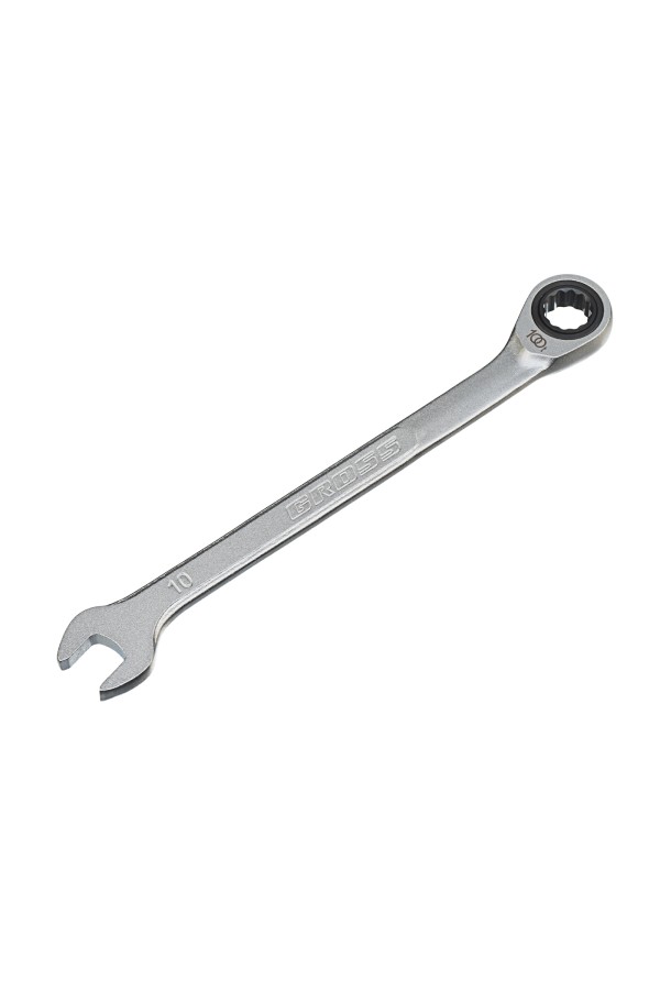Ключ комбинированный трещоточный, 10 мм, количество зубьев 100 Gross