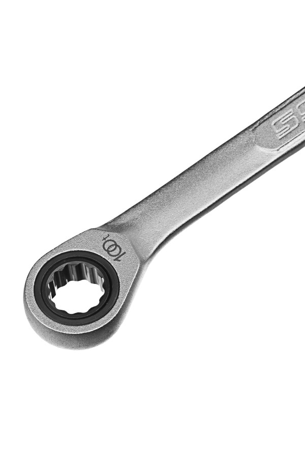 Ключ комбинированный трещоточный, 10 мм, количество зубьев 100 Gross