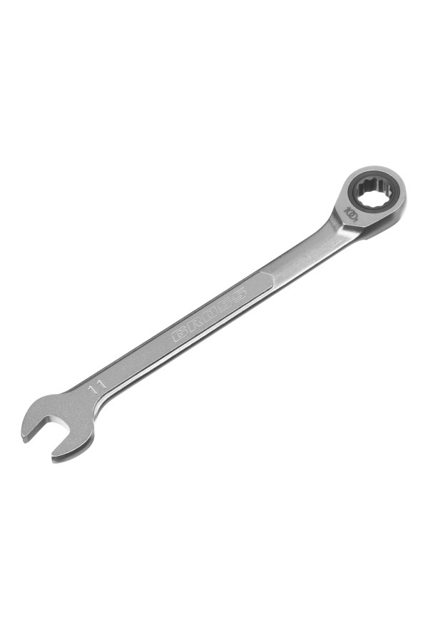 Ключ комбинированный трещоточный, 11 мм, количество зубьев 100 Gross