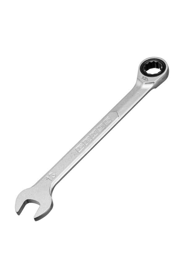 Ключ комбинированный трещоточный, 13 мм, количество зубьев 100 Gross