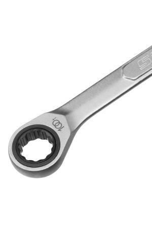 Ключ комбинированный трещоточный, 17 мм, количество зубьев 100 Gross