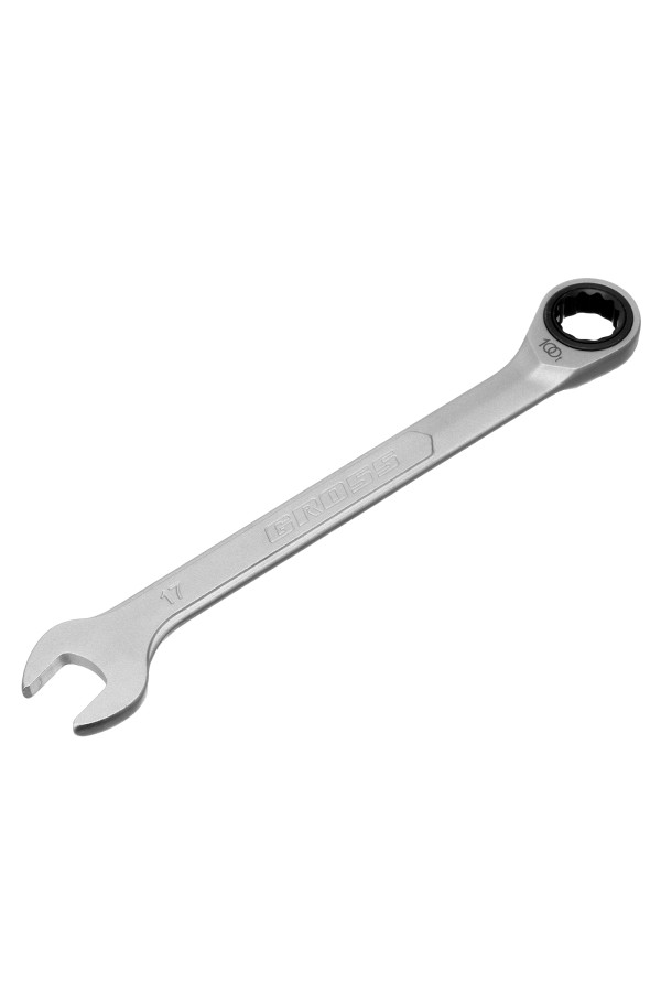 Набор ключей комбинированных трещоточных, количество зубьев 100, СRV, 5 шт, 8- 17 мм Gross