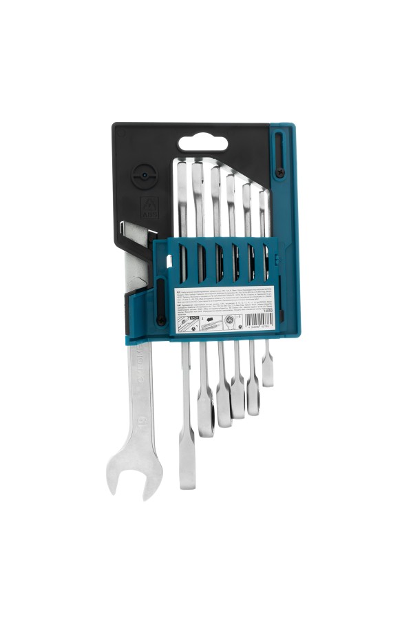 Набор ключей комбинированных трещоточных, количество зубьев 100, СRV, 7 шт, 8-19 мм Gross