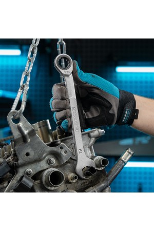 Набор ключей комбинированных трещоточных, количество зубьев 100, СRV, 7 шт, 8-19 мм Gross