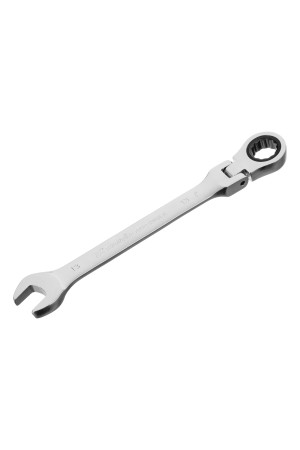 Ключ комбинированный трещоточный, 13 мм, CrV, шарнирный, зеркальный хром Matrix Professional