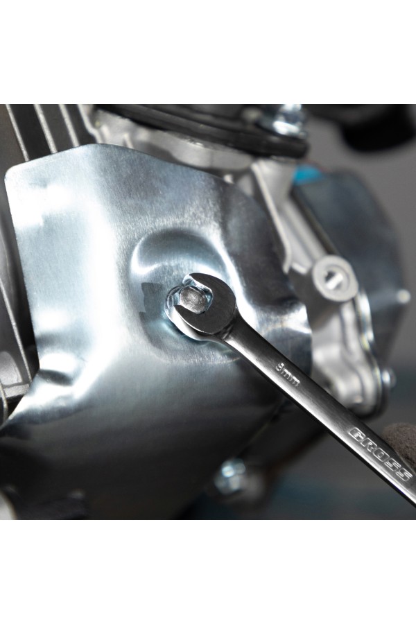 Набор ключей комбинированных с трещоткой, 8-19 мм, 7 шт, CrV Gross