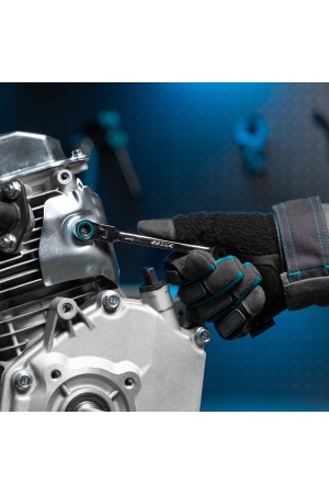 Набор ключей комбинированных с трещоткой, 8-19 мм, 7 шт, шарнирные, CrV Gross