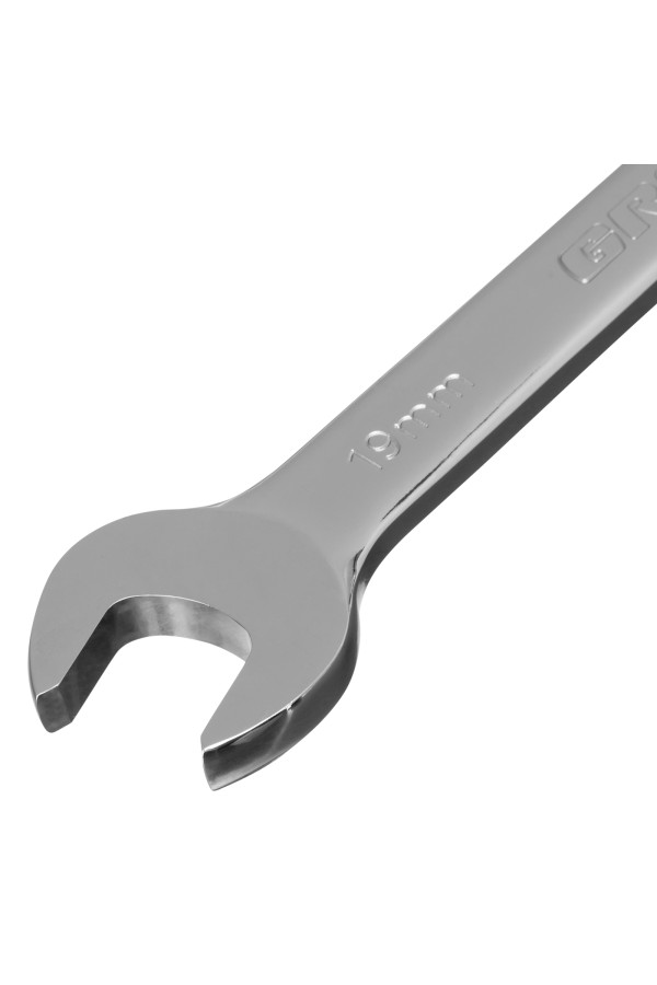 Набор ключей комбинированных с трещоткой, 8-19 мм, 7 шт, шарнирные, CrV Gross