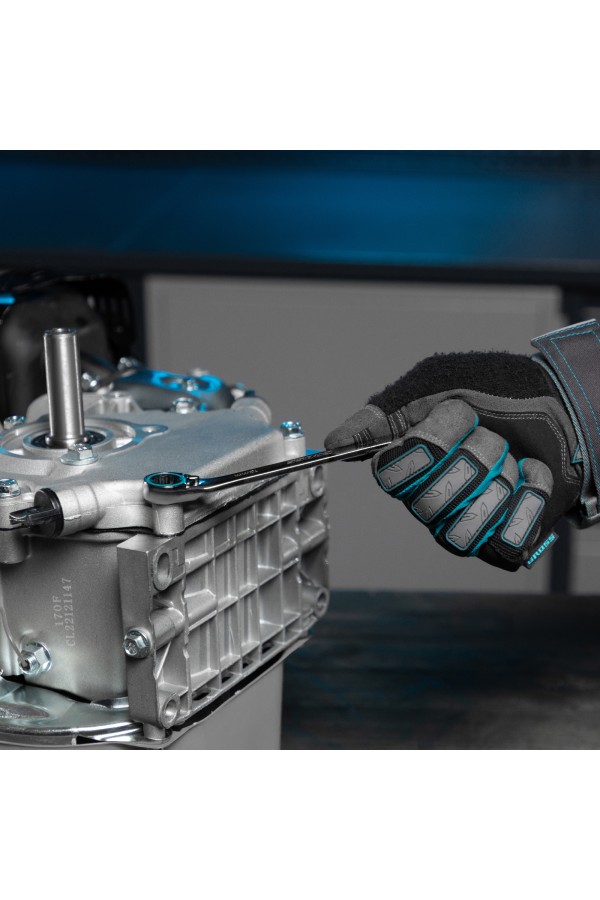 Набор ключей комбинированных с трещоткой, 8-19 мм, 7 шт, реверсивные, CrV Gross