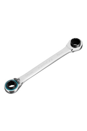 Набор ключей накидных с трещоткой, 8-19 мм, 2 шт, многоразмерные, реверсивные, CrV Gross