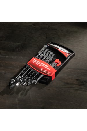 Набор ключей комбинированных, трещеточных шарнирных 6 шт Matrix