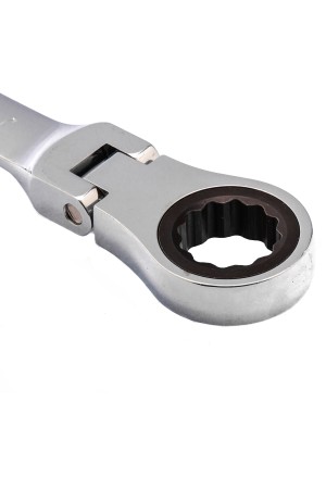 Ключ комбинированный трещоточный, 30 мм, CrV, шарнирный, зеркальный хром Matrix