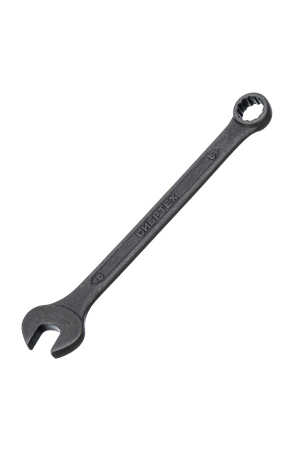 Ключ комбинированый, 8 мм, CrV, фосфатированный Сибртех