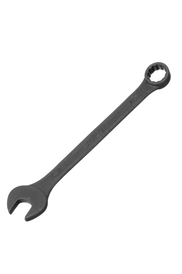 Ключ комбинированый, 12 мм, CrV, фосфатированный Сибртех