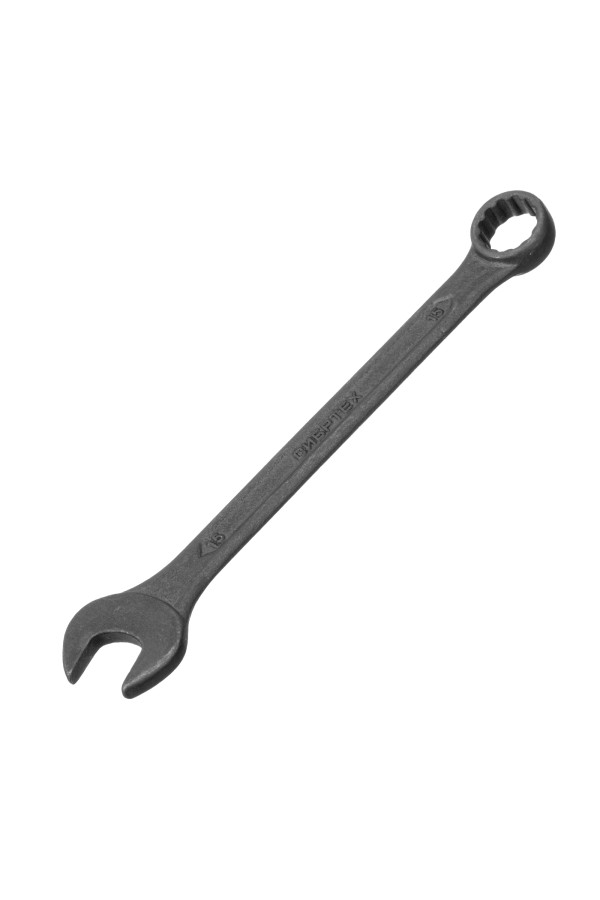 Ключ комбинированый, 15 мм, CrV, фосфатированный Сибртех