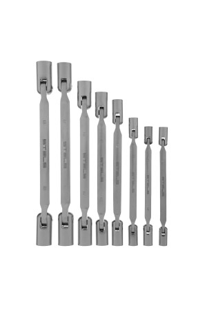 Набор ключей шарнирных CrV 8 шт, Stels
