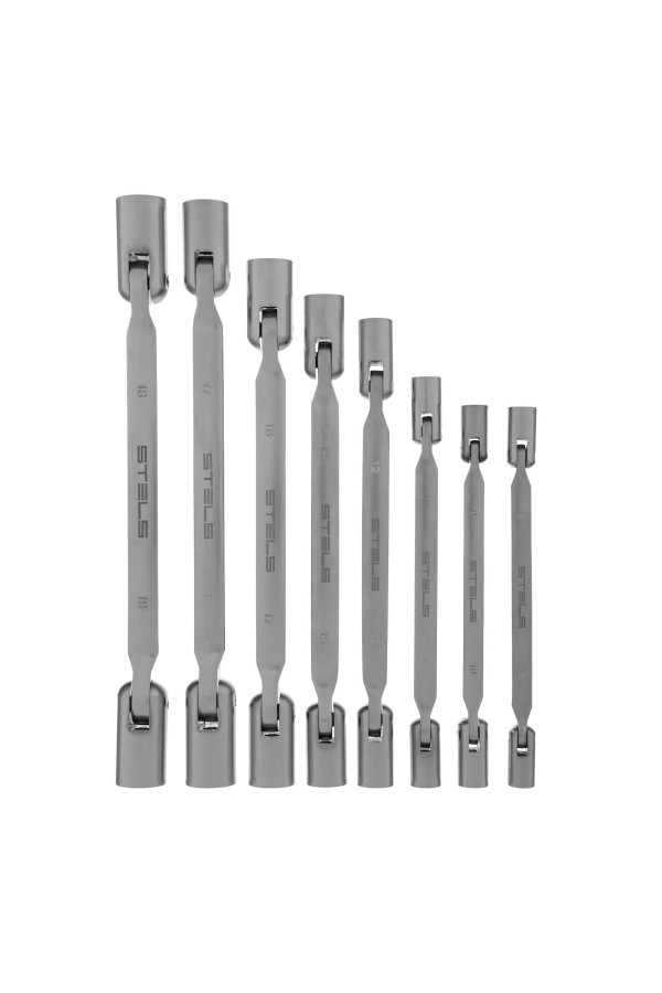 Набор ключей шарнирных CrV 8 шт, Stels