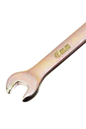 Ключ комбинированный, 6 мм, желтый цинк Сибртех