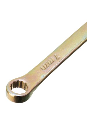Ключ комбинированный, 7 мм, желтый цинк Сибртех