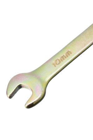 Ключ комбинированный, 10 мм, желтый цинк Сибртех