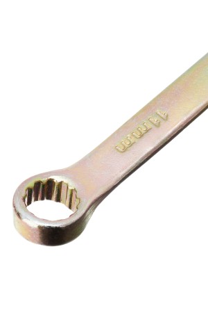 Ключ комбинированный, 11 мм, желтый цинк Сибртех