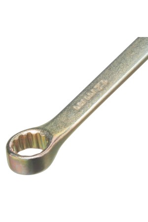 Ключ комбинированный, 12 мм, желтый цинк Сибртех